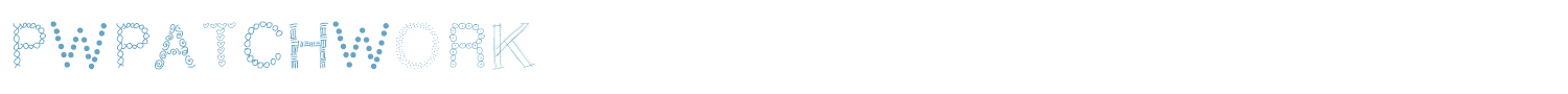 sample PWPatchwork font