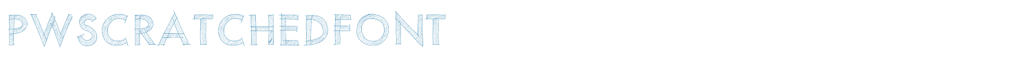 sample PWScratchedfont font