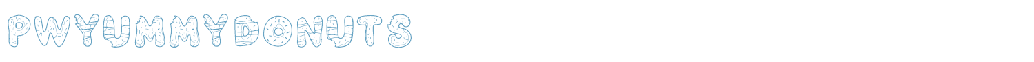 sample PWYummyDonuts font