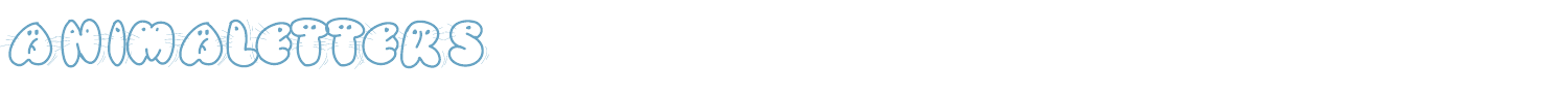 sample Animaletters font