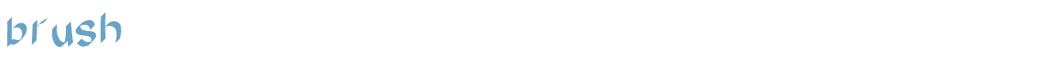 sample brush font