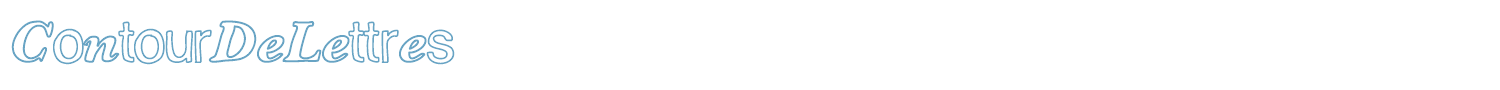 sample ContourDeLettres font