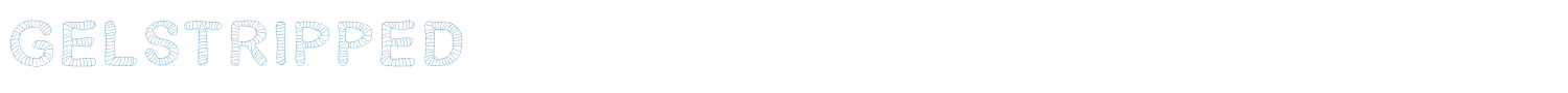 sample Gelstripped font