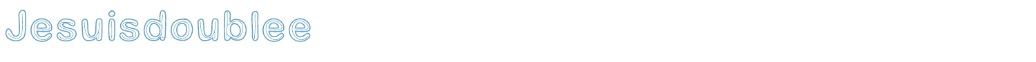 sample Jesuisdoublee font