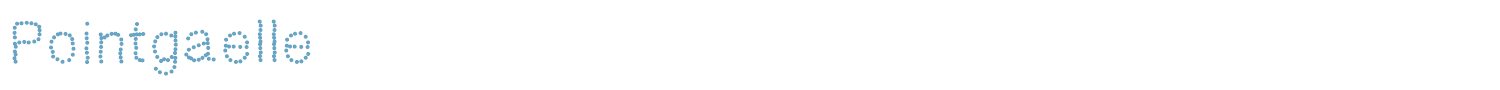 sample Pointgaelle font