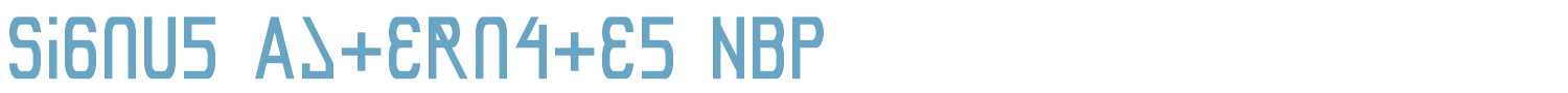 sample Signus Bold NBP font