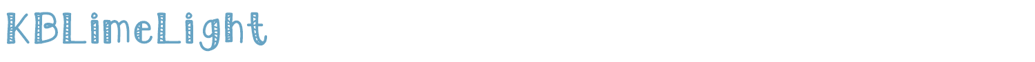sample KBLimeLight font