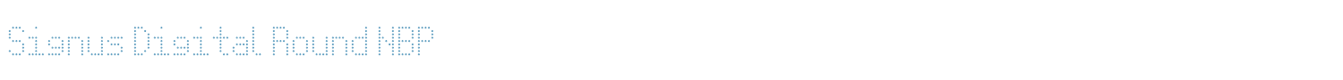 sample Signus Digital Round NBP font