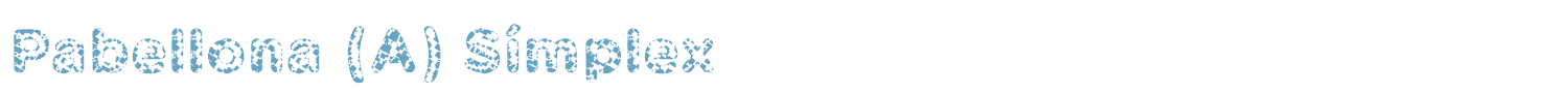 sample Pabellona (A) Símplex font