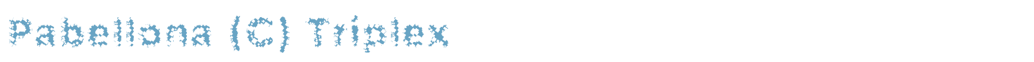 sample Pabellona (C) Tríplex font