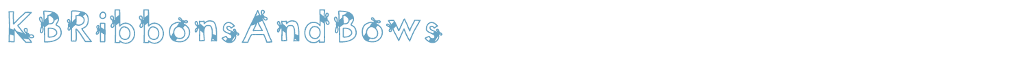 sample KBRibbonsAndBows font