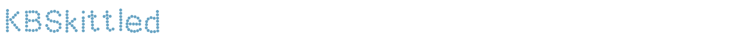 sample KBSkittled font