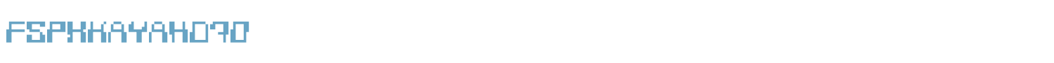 sample FSPxKayahD70 font
