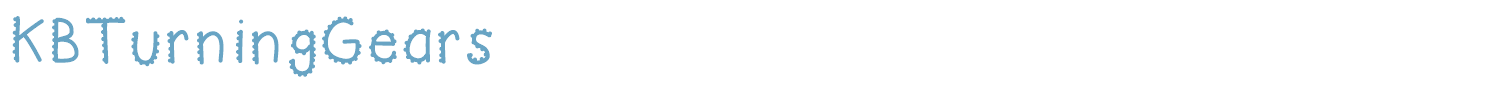 sample KBTurningGears font