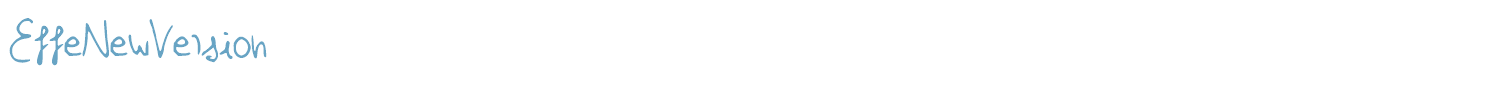 sample EffeNewVersion font
