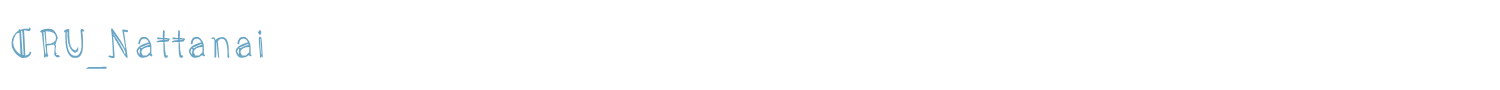 sample CRU_Nattanai font