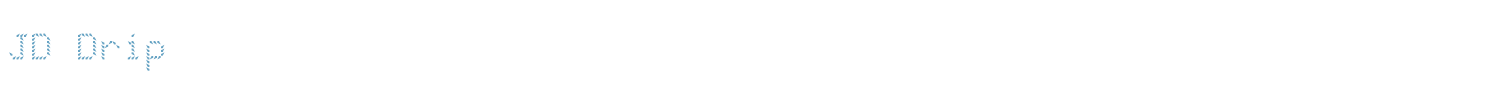 sample JD Drip font