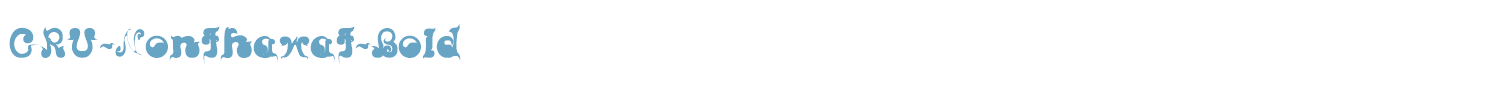 sample CRU-Nonthawat font
