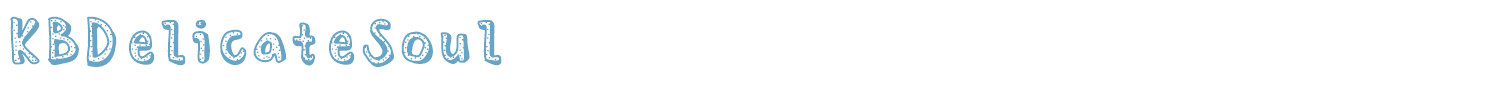 sample KBDelicateSoul font