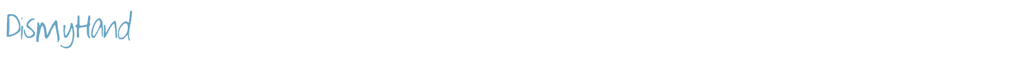 sample DisMyHand font