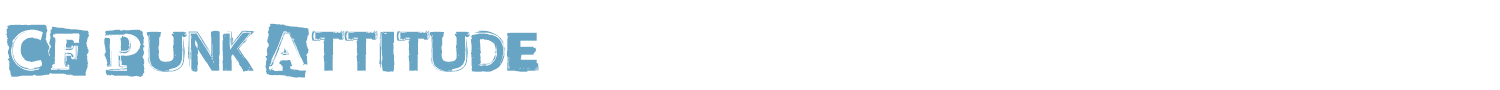sample CF Punk Attitude font