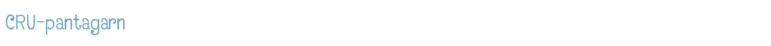 sample CRU-pantagarn font
