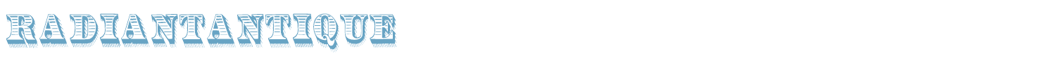 sample RadiantAntique font