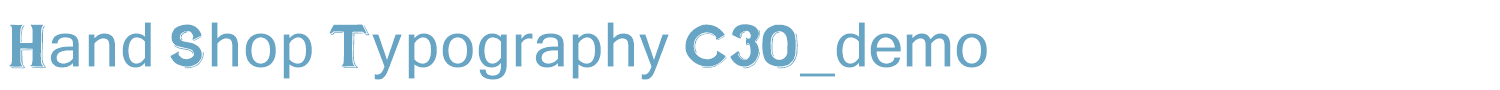 sample Hand Shop Typography C30_demo font