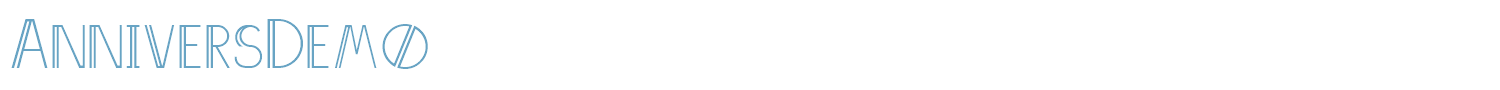 sample AnniversDemo font