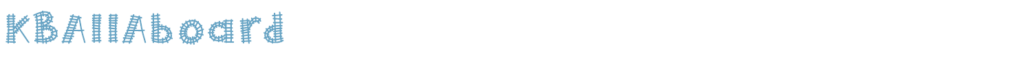 sample KBAllAboard font