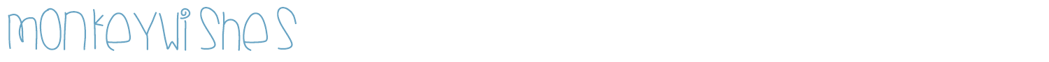 sample MonkeyWishes font