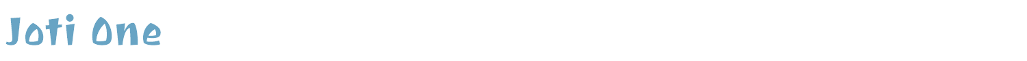 sample Joti One font