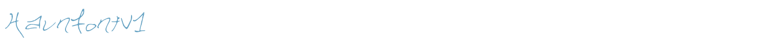 sample HaunFontV1 font