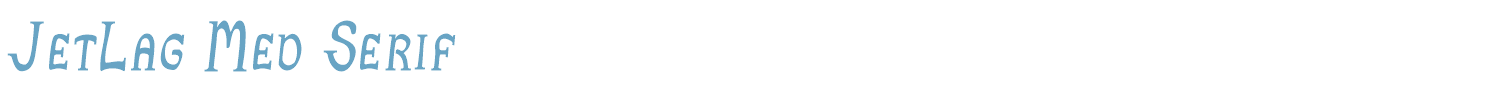 sample JetLag Med Serif font