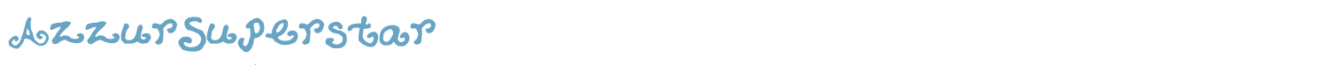 sample AzzurSuperstar font