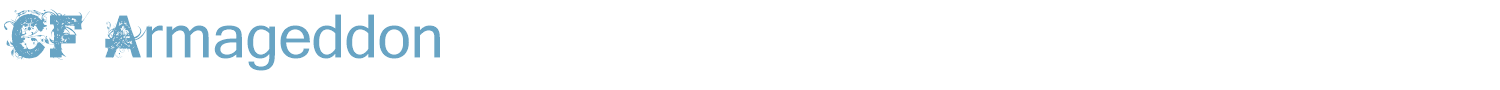 sample CF Armageddon font