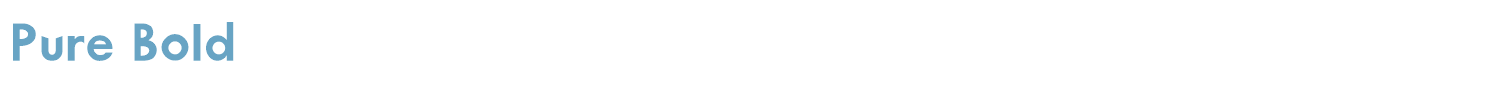 sample Pure Bold font