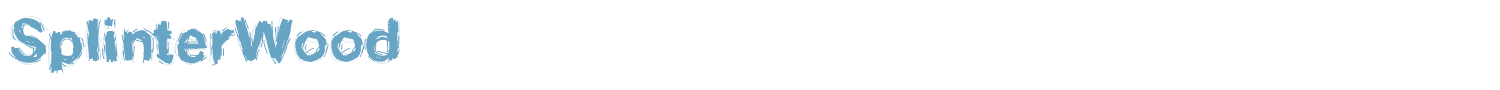 sample SplinterWood font