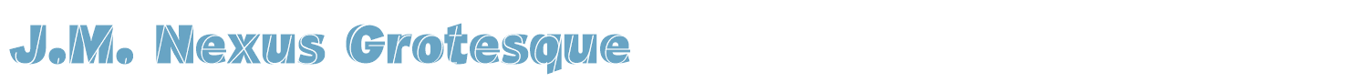sample J.M. Nexus Grotesque font