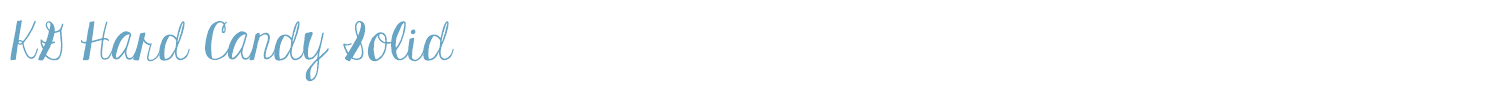 sample KG Hard Candy Solid font