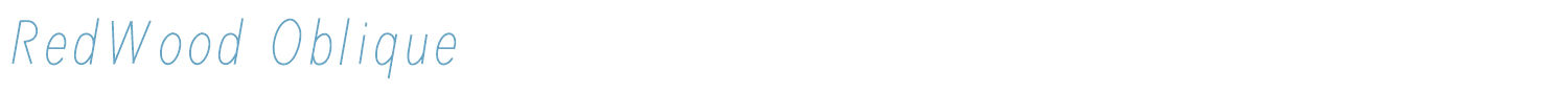 sample RedWood font
