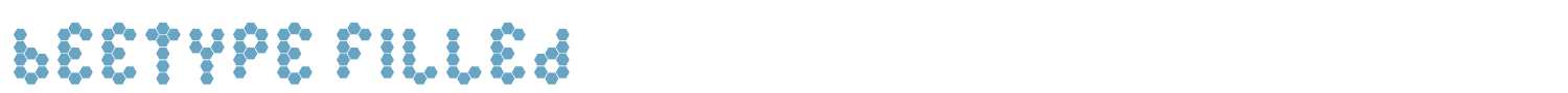 sample Beetype Filled font