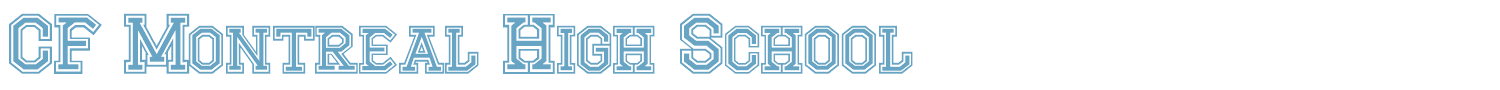 sample CF Montreal High School font
