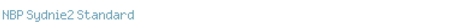 sample NBP Sydnie2 font
