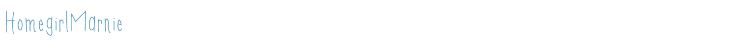 sample HomegirlMarnie font