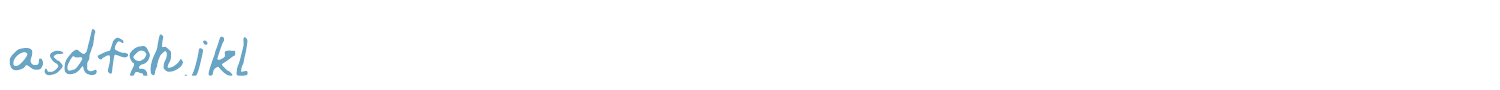 sample asdfghjkl font