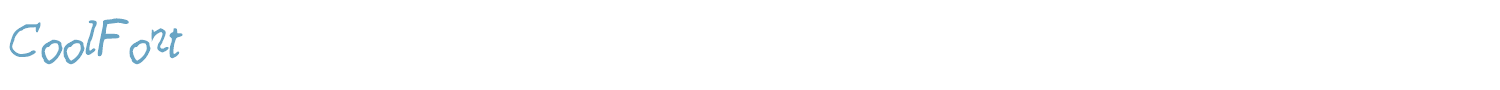 sample CoolFont font
