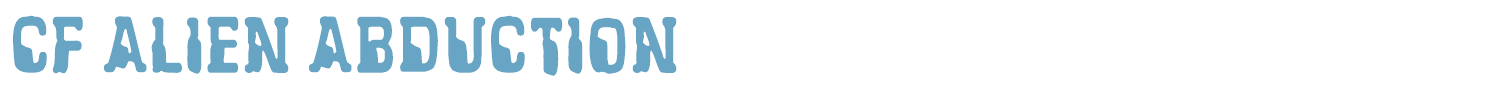 sample CF Alien Abduction font