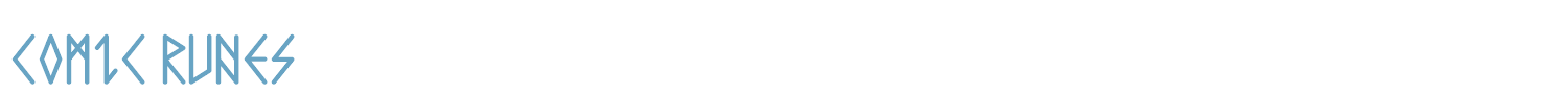 sample Comic Runes font