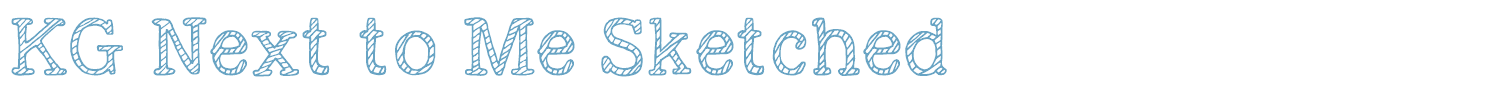 sample KG Next to Me font